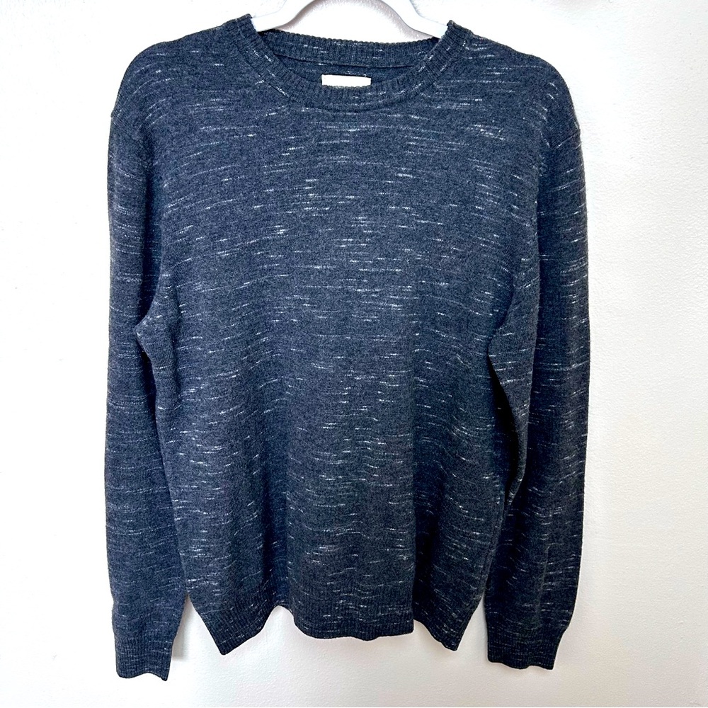 Billy Reid Gray Wool Crewneck Sweater
